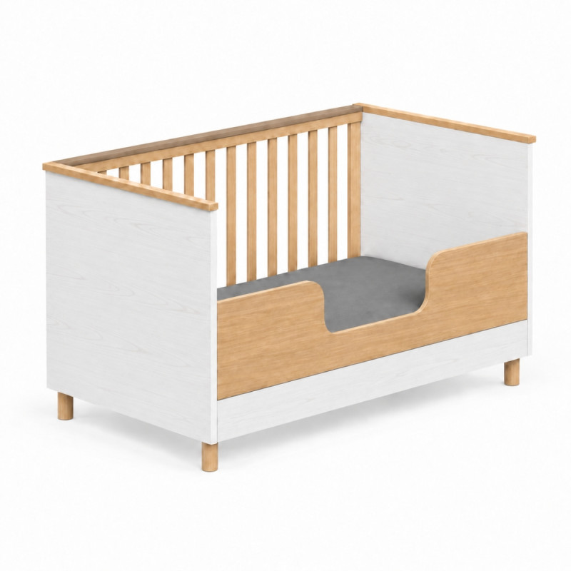 Casababy Lumi White Βρεφικό Κρεβάτι Μετατρεπόμενο Σε Προεφηβικό