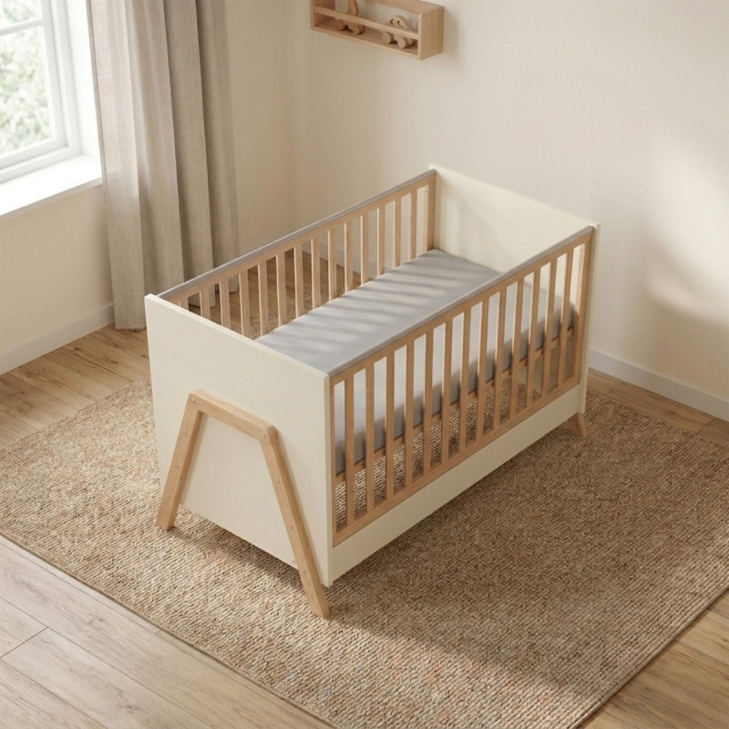 Casababy Oslo Vanilla Βρεφικό Κρεβάτι Μετατρεπόμενο