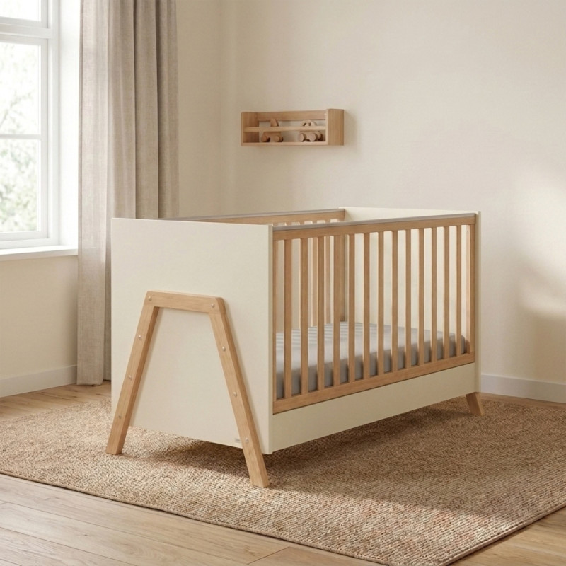 Casababy Oslo Vanilla Βρεφικό Κρεβάτι Μετατρεπόμενο