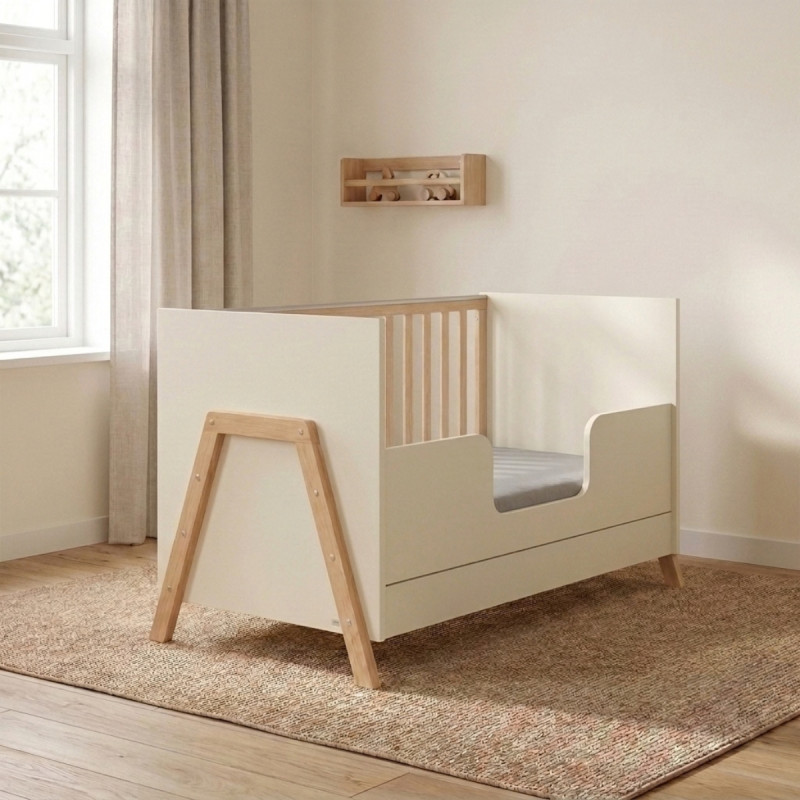 Casababy Oslo Vanilla Βρεφικό Κρεβάτι Μετατρεπόμενο
