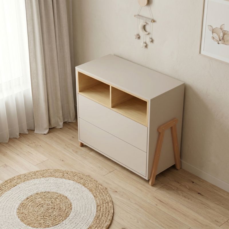 Casababy Palmer Beige Βρεφική Συρταριέρα