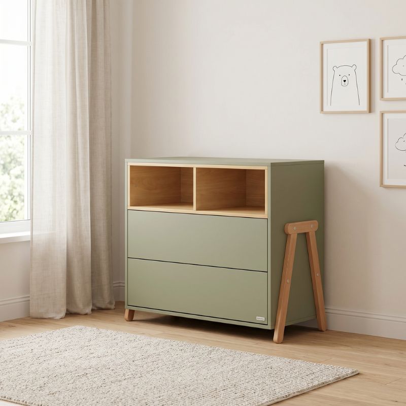 Casababy Palmer Olive Βρεφική Συρταριέρα