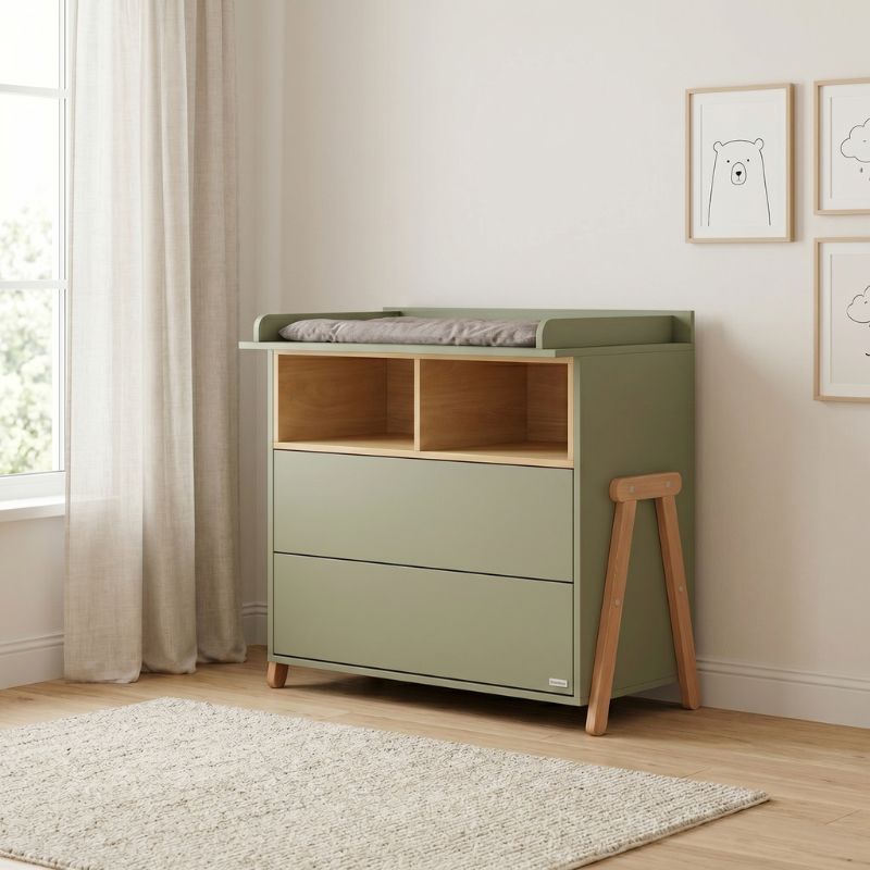 Casababy Palmer Olive Βρεφική Συρταριέρα