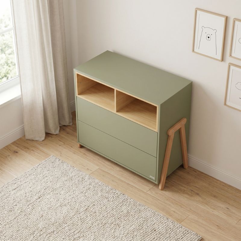 Casababy Palmer Olive Βρεφική Συρταριέρα