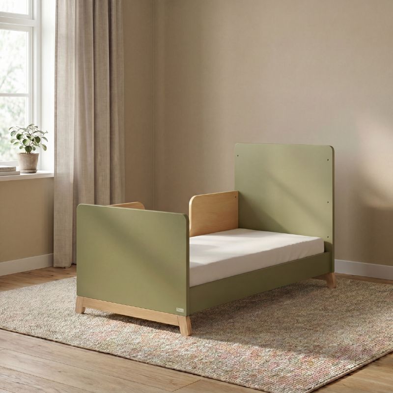Casababy Palmer Olive Βρεφικό Κρεβάτι Μετατρεπόμενο Σε Προεφηβικό