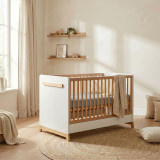 Casababy Palmer White Βρεφικό Κρεβάτι Μετατρεπόμενο Σε Προεφηβικό