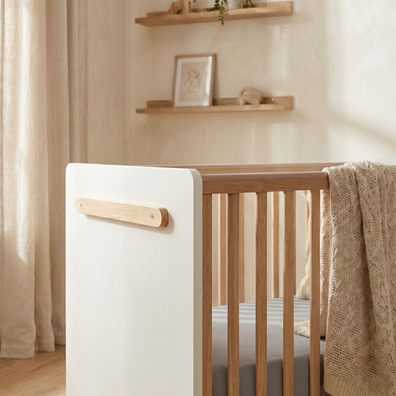 Casababy Palmer White Βρεφικό Κρεβάτι Μετατρεπόμενο Σε Προεφηβικό