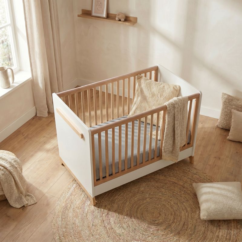 Casababy Palmer White Βρεφικό Κρεβάτι Μετατρεπόμενο Σε Προεφηβικό