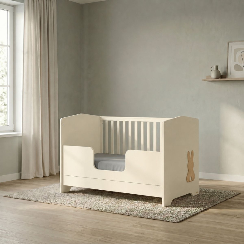 Casababy Rabbit Vanilla Βρεφικό Κρεβάτι Μετατρεπόμενο