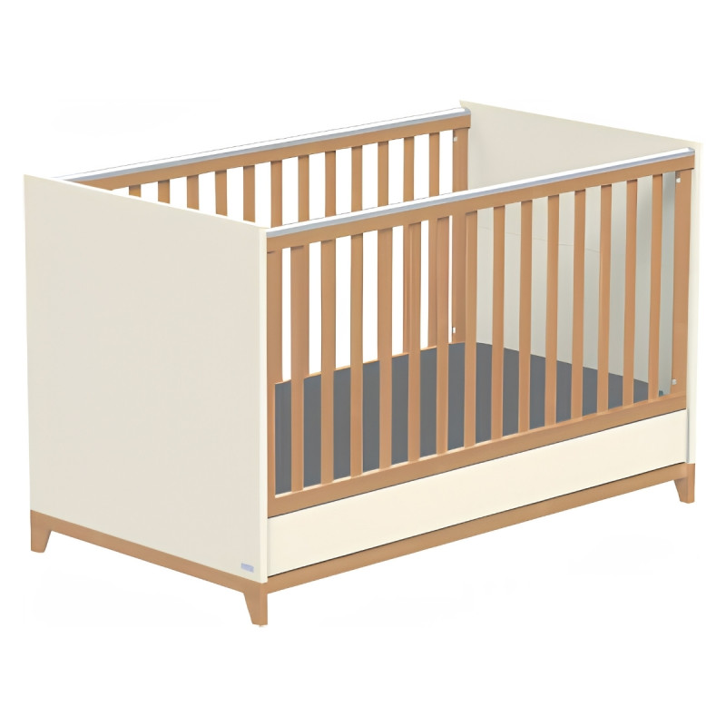 Casababy Zoom Vanilla Βρεφικό Κρεβάτι Μετατρεπόμενο Σε Προεφηβικό