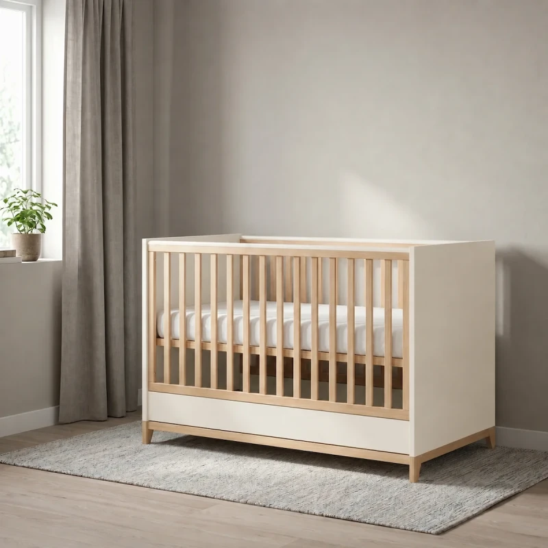 Casababy Zoom Vanilla Βρεφικό Κρεβάτι Μετατρεπόμενο Σε Προεφηβικό