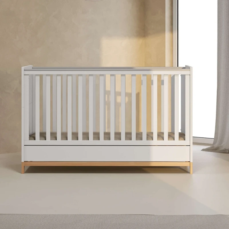 Casababy Zoom White Βρεφικό Κρεβάτι Μετατρεπόμενο