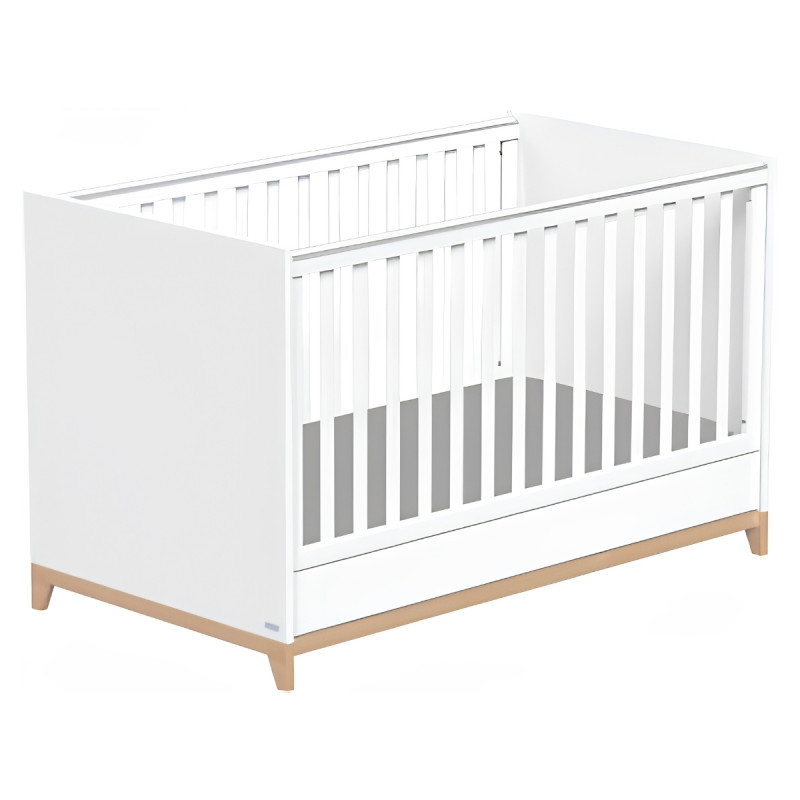Casababy Zoom White Βρεφικό Κρεβάτι Μετατρεπόμενο