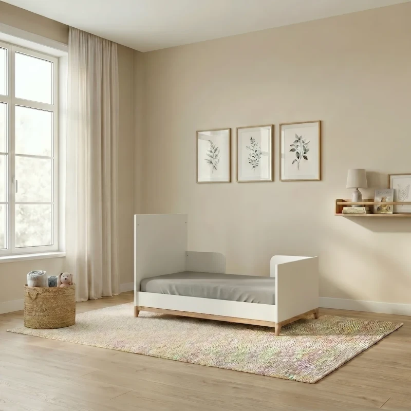 Casababy Zoom White Βρεφικό Κρεβάτι Μετατρεπόμενο