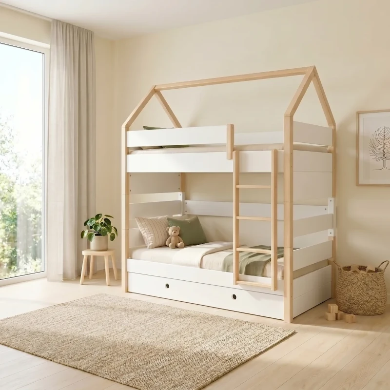 Casakids Kiddy Κουκέτα Μετατρεπόμενη με Αποσπώμενη Σκάλα