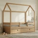 Casakids Kiddy Natural Κρεβάτι Montessori 3-Σε-1