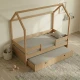 Casakids Kiddy Natural Κρεβάτι Montessori 3-Σε-1
