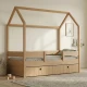 Casakids Kiddy Natural Κρεβάτι Montessori 3-Σε-1