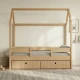 Casakids Kiddy Natural Κρεβάτι Montessori 3-Σε-1