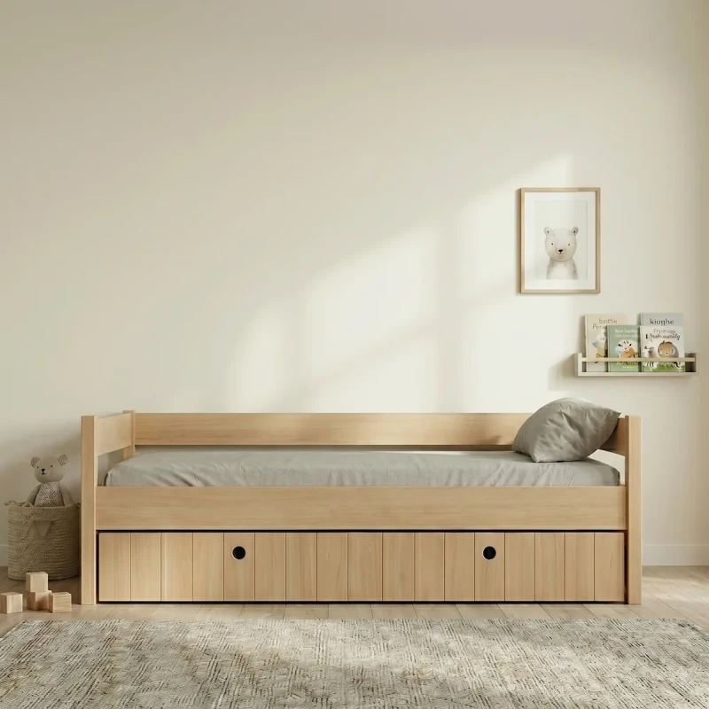 Casakids Kiddy Natural Κρεβάτι Montessori 3-Σε-1