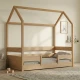Casakids Kiddy Natural Κρεβάτι Montessori 3-Σε-1