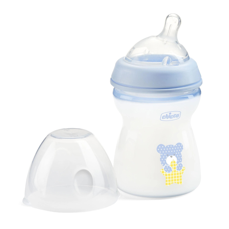 Chicco Natural Feeling Πλάστικο Μπιμπερό 250ml Σιέλ