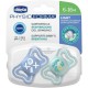 Chicco Physio Forma Light Σετ  Πιπίλες 2 τμχ 6-16m Σιέλ
