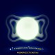 Chicco Physio Forma Light Σετ Πιπίλες Σιλικόνης 2 τμχ Για Τη Νύχτα 6-16 Μηνών Γκρι - Κίτρινο