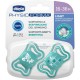 Chicco Physioforma Light Σετ Πιπίλες Για Τη Νύχτα 2 τμχ 16-36m Πετρόλ