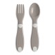 Chicco First Cutlery Σετ Κουταλοπίρουνα 2 τμχ Για 12+ Μηνών Grey