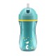 Chicco Sport Εκπαιδευτικό Ποτήρι Με Καλαμάκι Για 14+ Μηνών 260ml Sky Blue