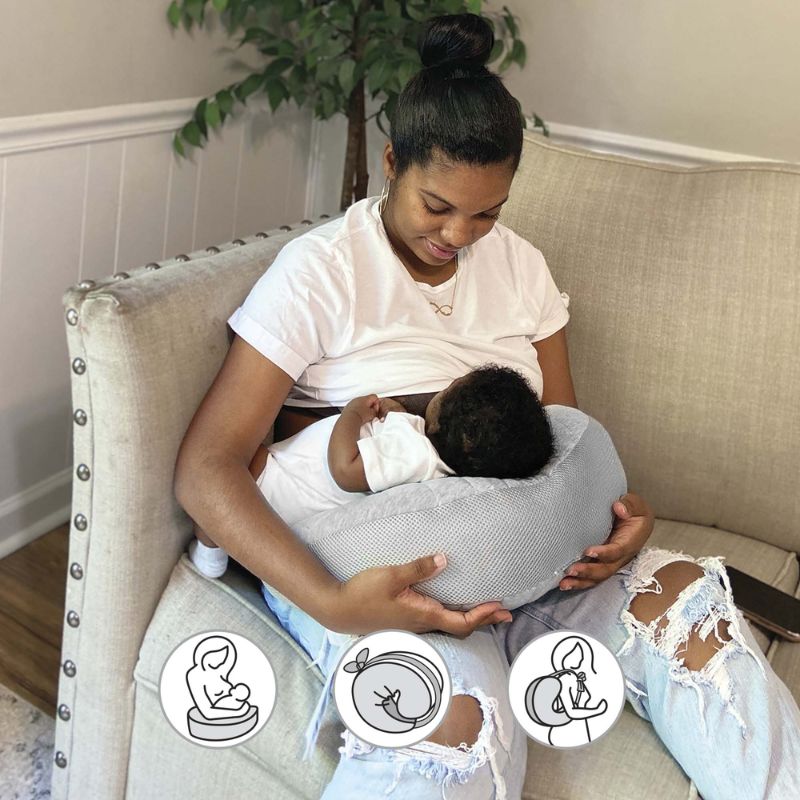 Chicco Boppy Anywhere Μαξιλάρι Θηλασμού Grey