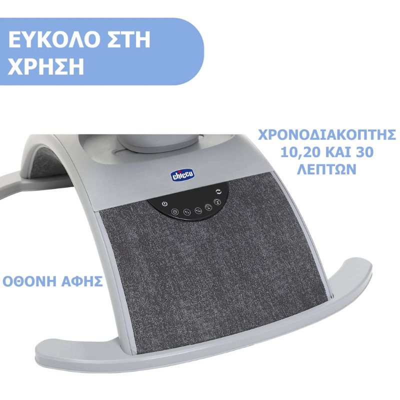 Chicco Comfy Wave Ηλεκτρονικό Ρηλάξ 0-12 Μηνών Grey
