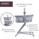 Chicco Baby Hug Pro 5-Σε-1 Λίκνο Grey