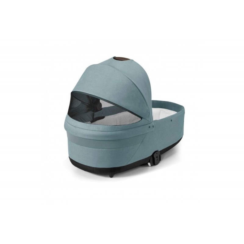 Cybex Balios S Lux Set S Καρότσι Sky Blue | light blue, Πορτ Μπεμπέ Sky Blue | light blue, Κάθισμα Αυτοκινήτου Aton B2 Volcano Black | black και Αντάπτορες