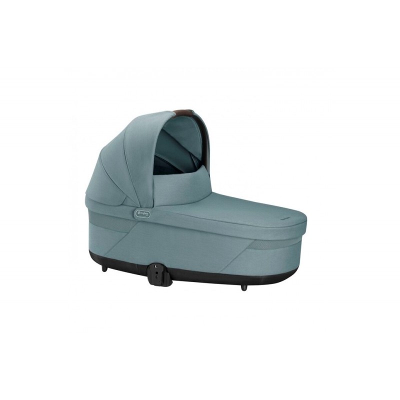 Cybex Balios S Lux Set S Καρότσι Sky Blue | light blue, Πορτ Μπεμπέ Sky Blue | light blue, Κάθισμα Αυτοκινήτου Aton B2 Volcano Black | black και Αντάπτορες