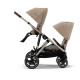 Cybex Gazelle S Βρεφικό Καρότσι Για Δίδυμα TPE Almond Beige | beige