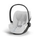 Cybex Cloud T i-Size Plus Βρεφικό Κάθισμα Αυτοκινήτου Platinum White | light grey