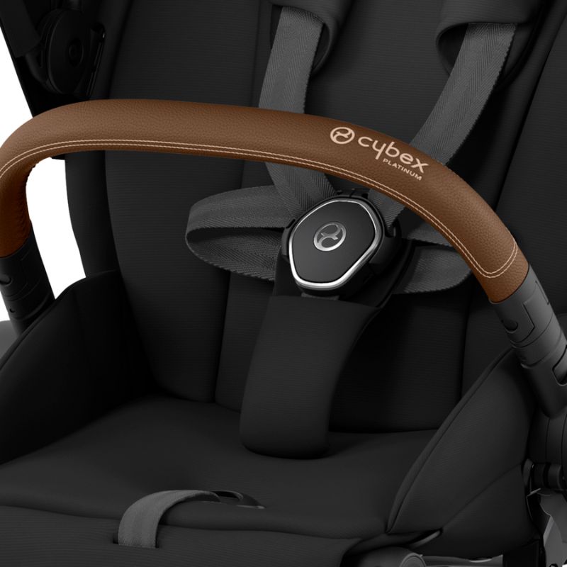 Cybex Priam Βρεφικό Καρότσι Sepia Black | black Με Σκελετό Chrome Brown | chrome