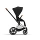 Cybex Priam Βρεφικό Καρότσι Sepia Black | black Με Σκελετό Chrome Brown | chrome