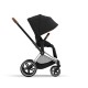 Cybex Priam Βρεφικό Καρότσι Sepia Black | black Με Σκελετό Chrome Brown | chrome