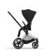 Cybex Priam Βρεφικό Καρότσι Sepia Black | black Με Σκελετό Chrome Brown | chrome