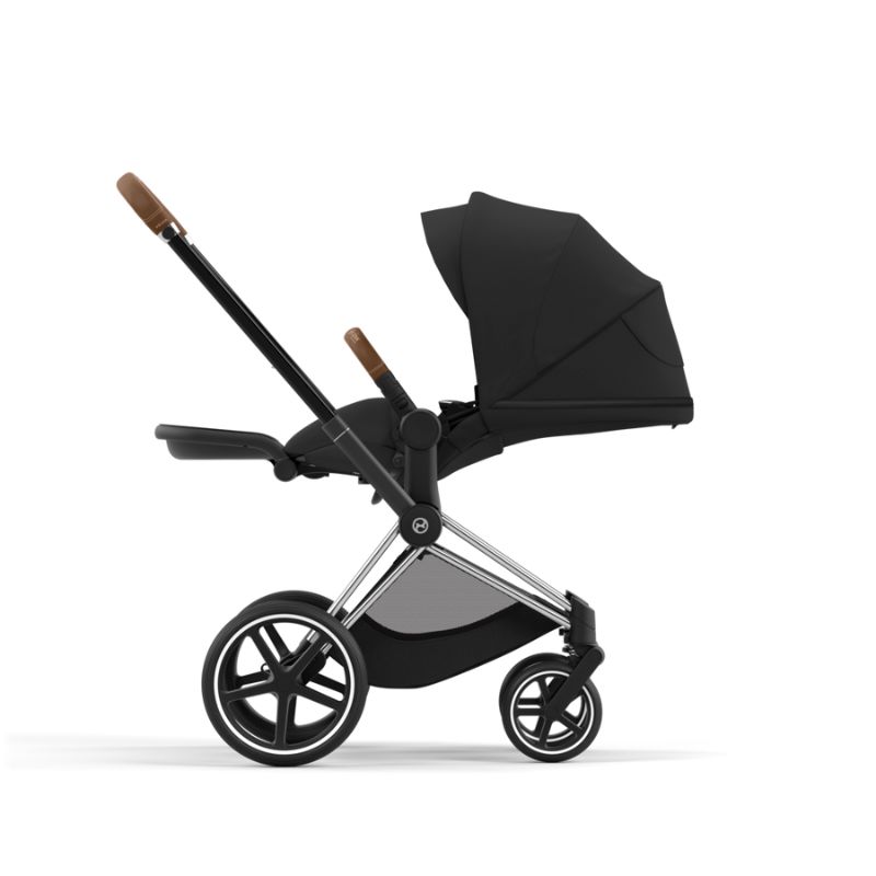 Cybex Priam Βρεφικό Καρότσι Sepia Black | black Με Σκελετό Chrome Brown | chrome