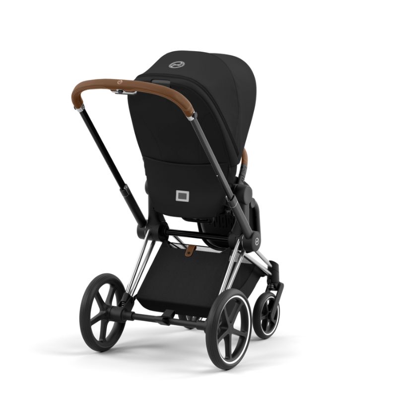 Cybex Priam Βρεφικό Καρότσι Sepia Black | black Με Σκελετό Chrome Brown | chrome