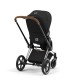 Cybex Priam Βρεφικό Καρότσι Sepia Black | black Με Σκελετό Chrome Brown | chrome