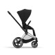 Cybex Priam Βρεφικό Καρότσι Sepia Black | black Με Σκελετό Chrome Black | chrome