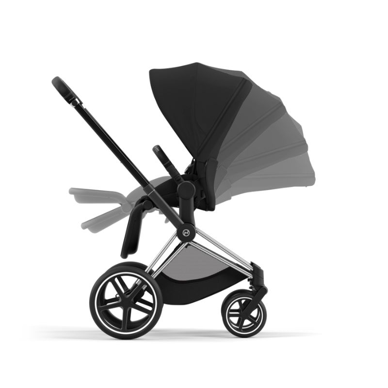 Cybex Priam Βρεφικό Καρότσι Sepia Black | black Με Σκελετό Chrome Black | chrome