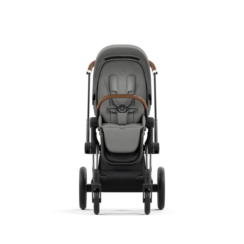 Cybex Priam Βρεφικό Καρότσι Mirage Grey | dark grey Με Σκελετό Chrome Brown | chrome