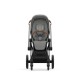 Cybex Priam Βρεφικό Καρότσι Mirage Grey | dark grey Με Σκελετό Chrome Brown | chrome