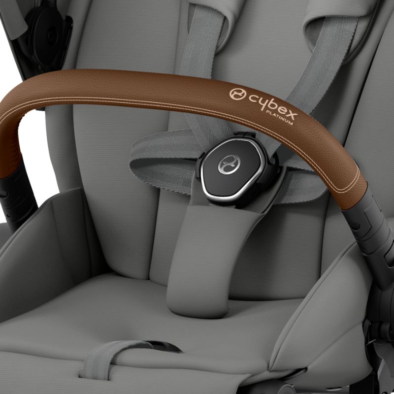 Cybex Priam Βρεφικό Καρότσι Mirage Grey | dark grey Με Σκελετό Chrome Brown | chrome